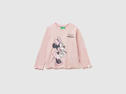 Benetton_Soft Pink_T-Shirt with Minnie Mouse Print_3ATNG10L2_3V5_01