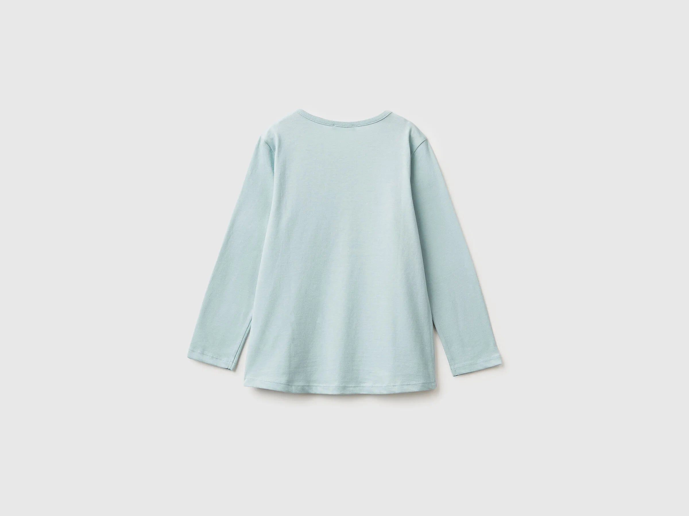 Benetton_Blue_T-Shirt with Print and Embroidery_3ATNG10L8_17H_02