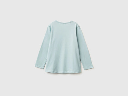 Benetton_Blue_T-Shirt with Print and Embroidery_3ATNG10L8_17H_02