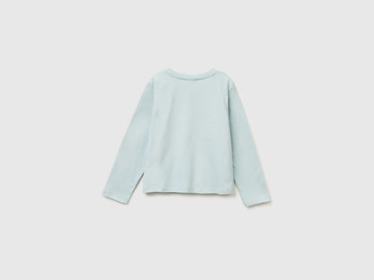 Benetton_Aqua_Cotton T-Shirt with Print_3ATNG10L9_17H_02