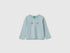 Benetton Aqua Girls T-Shirt with Puffy Print SKU: 3ATNG10NI_31A Image 01