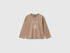 Benetton Dove Gray Girls 100% Organic Cotton T-Shirt with Print SKU: 3ATNG10NN_199 Image 01