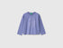 Benetton Violet Girls 100% Organic Cotton T-Shirt with Print SKU: 3ATNG10NN_19J Image 01