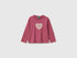 Benetton Fuchsia Girls 100% Organic Cotton T-Shirt with Print SKU: 3ATNG10NN_2J4 Image 01