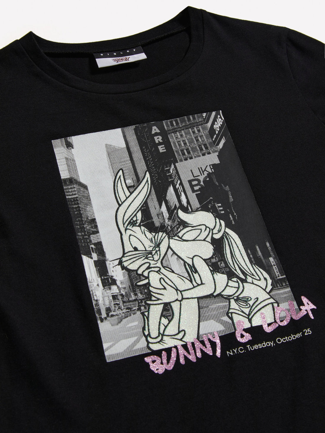 Black T-Shirt with ©Looney Tunes Print_3ATNX104Z_100_02