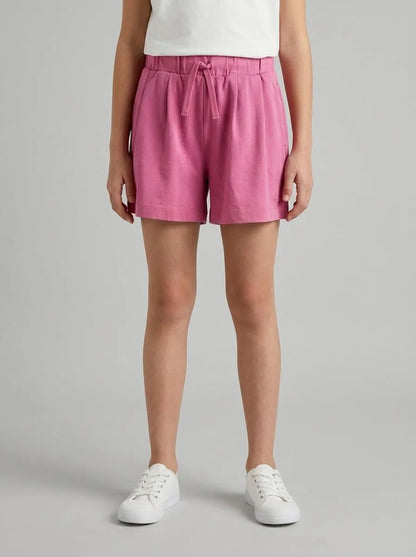 Benetton Fuchsia Girls Bermuda Shorts with Drawstring SKU: 3BL0C903I_01T Image 00