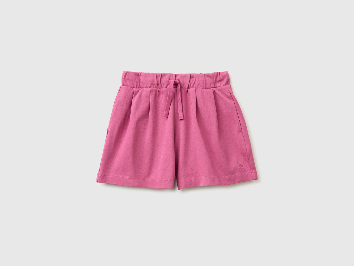 Benetton Fuchsia Girls Bermuda Shorts with Drawstring SKU: 3BL0C903I_01T Image 01