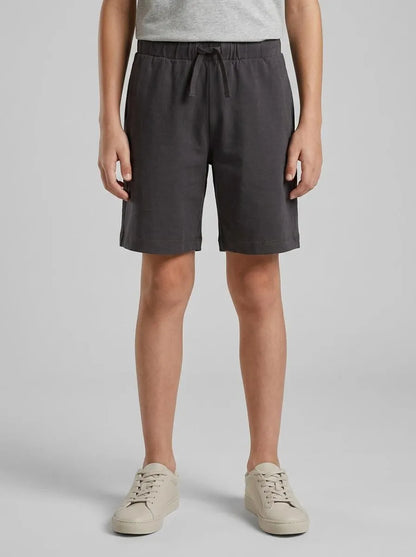 Benetton Dark Gray Boys 100% Cotton Bermuda Shorts SKU: 3BL0C903L_19E Image 00