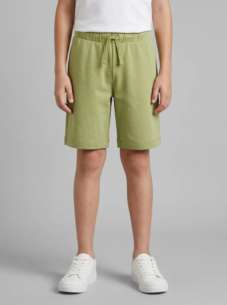 Benetton Military Green Boys 100% Cotton Bermuda Shorts SKU: 3BL0C903L_1Q1 Image 00
