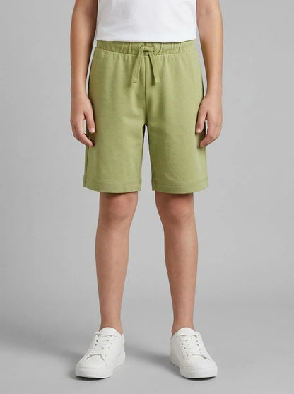 Benetton Military Green Boys 100% Cotton Bermuda Shorts SKU: 3BL0C903L_1Q1 Image 00