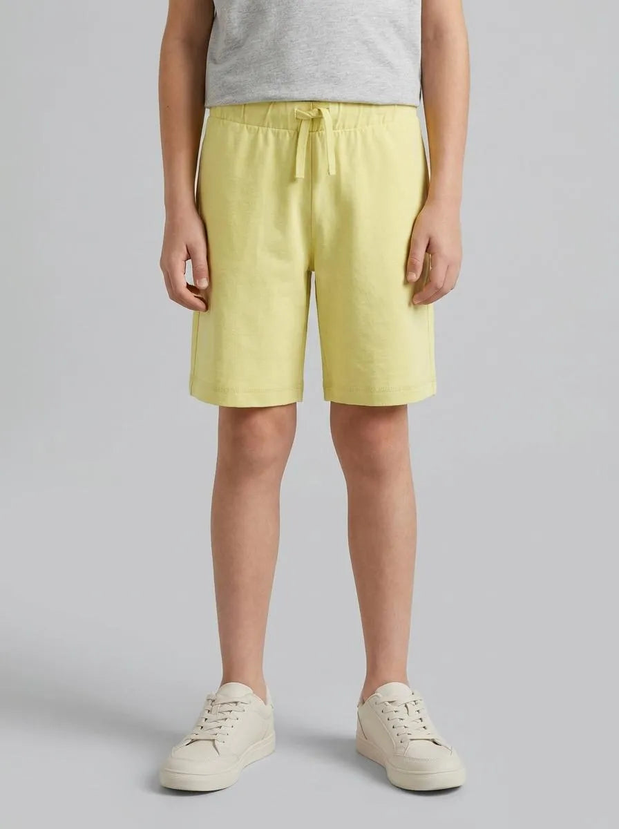 Benetton Yellow Boys 100% Cotton Bermuda Shorts SKU: 3BL0C903L_228 Image 00