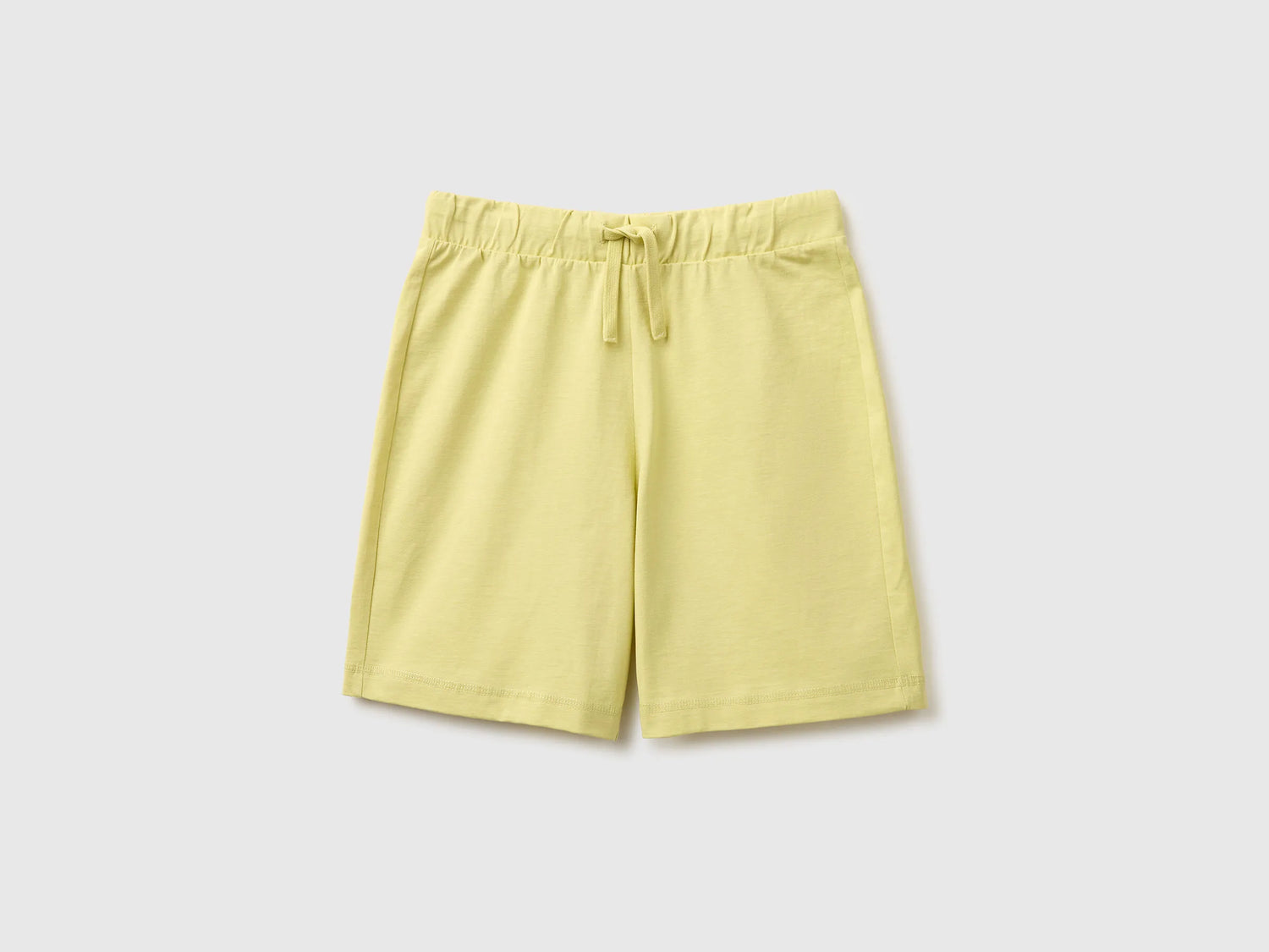 Benetton Yellow Boys 100% Cotton Bermuda Shorts SKU: 3BL0C903L_228 Image 01