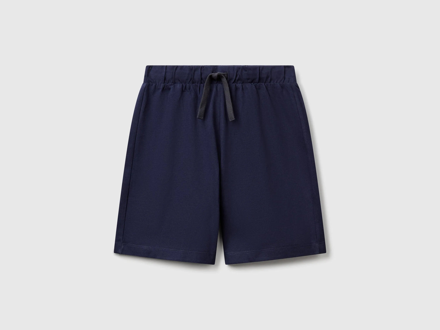 Benetton Dark blue Boys 100% Cotton Bermuda Shorts SKU: 3BL0C903L_252 Image 01