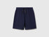 Benetton Dark blue Boys 100% Cotton Bermuda Shorts SKU: 3BL0C903L_252 Image 01