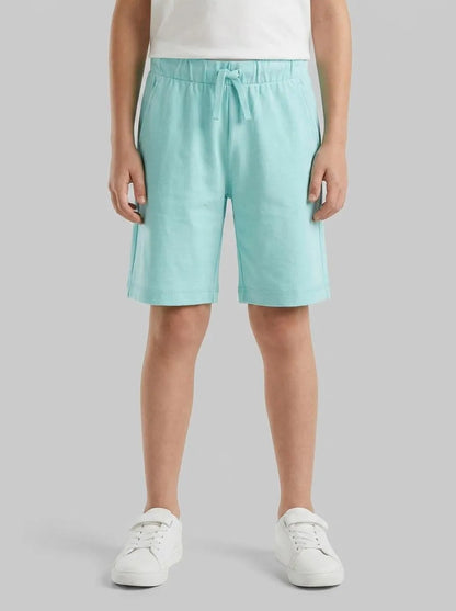 Benetton Aqua Boys 100% Cotton Bermuda Shorts SKU: 3BL0C903L_3L7 Image 00