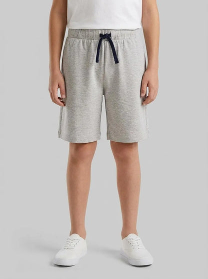 Benetton Light Gray Boys 100% Cotton Bermuda Shorts SKU: 3BL0C903L_501 Image 00