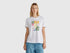 Benetton_Regular Fit T-Shirt with Floral Print_3BL0D10AK_101_01