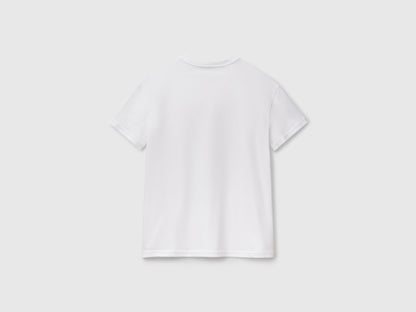 Benetton_Regular Fit T-Shirt with Floral Print_3BL0D10AK_101_04
