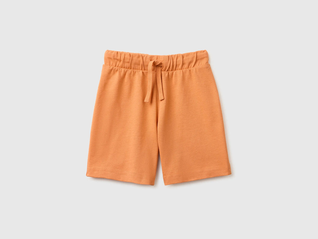 Benetton Orange Boys Regular Fit Bermuda Shorts SKU: 3BL0G900Q_0D1 Image 01