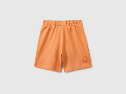 Benetton Orange Boys Regular Fit Bermuda Shorts SKU: 3BL0G900Q_0D1 Image 02