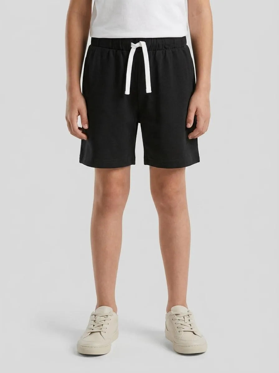 Benetton Black Boys Regular Fit Bermuda Shorts SKU: 3BL0G900Q_100 Image 00