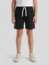 Benetton Black Boys Regular Fit Bermuda Shorts SKU: 3BL0G900Q_100 Image 00