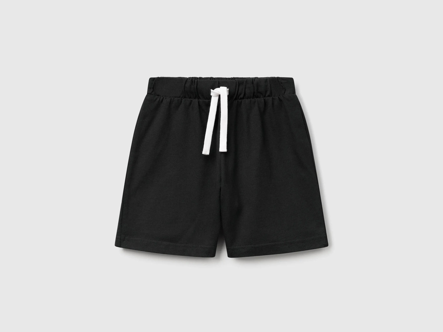 Benetton Black Boys Regular Fit Bermuda Shorts SKU: 3BL0G900Q_100 Image 01
