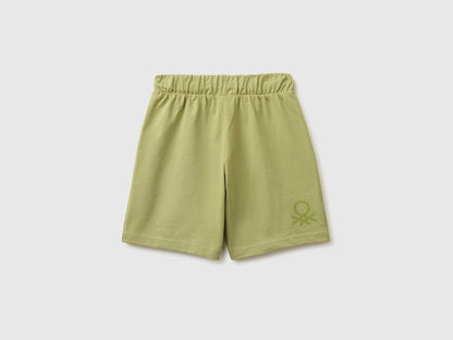 Benetton Military Green Boys Regular Fit Bermuda Shorts SKU: 3BL0G900Q_1Q1 Image 02