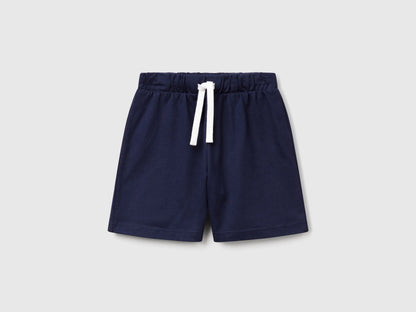 Benetton Dark Blue Boys Regular Fit Bermuda Shorts SKU: 3BL0G900Q_252 Image 01