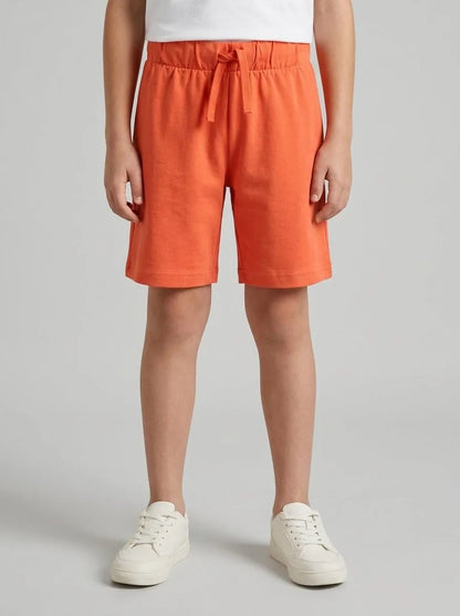 Benetton Orange Coral Boys Regular Fit Bermuda Shorts SKU: 3BL0G900Q_34Y Image 00