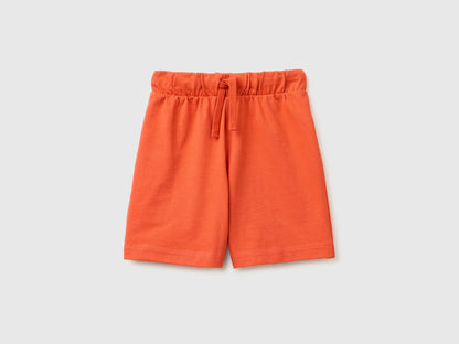 Benetton Orange Coral Boys Regular Fit Bermuda Shorts SKU: 3BL0G900Q_34Y Image 01