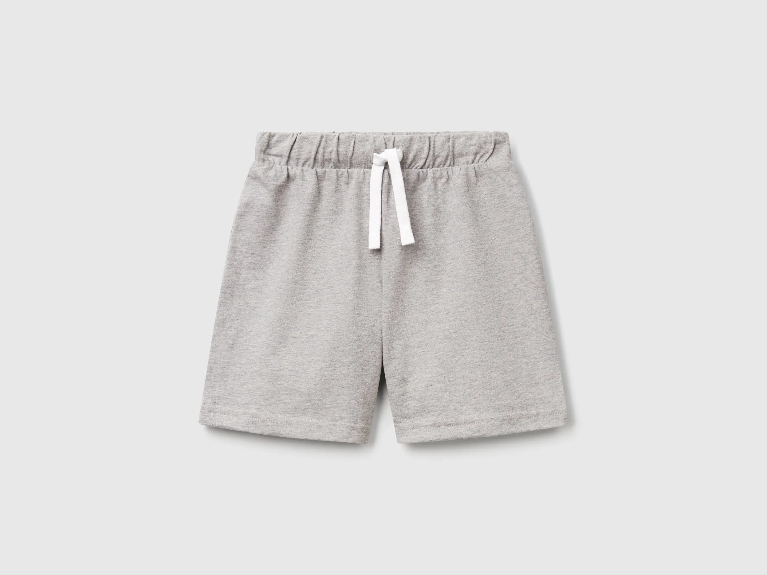 Benetton Light Gray Boys Regular Fit Bermuda Shorts SKU: 3BL0G900Q_501 Image 01
