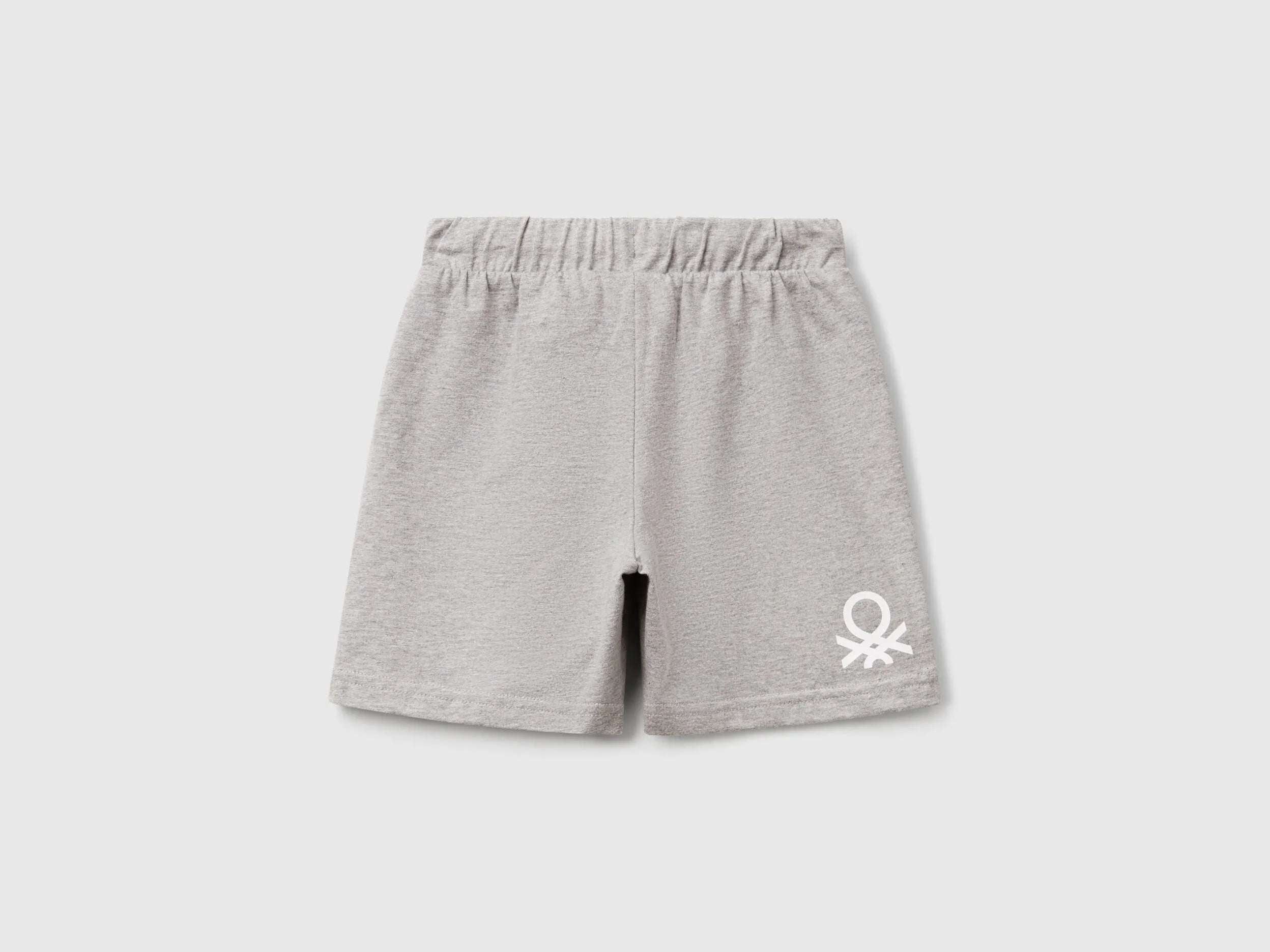 Benetton Light Gray Boys Regular Fit Bermuda Shorts SKU: 3BL0G900Q_501 Image 02