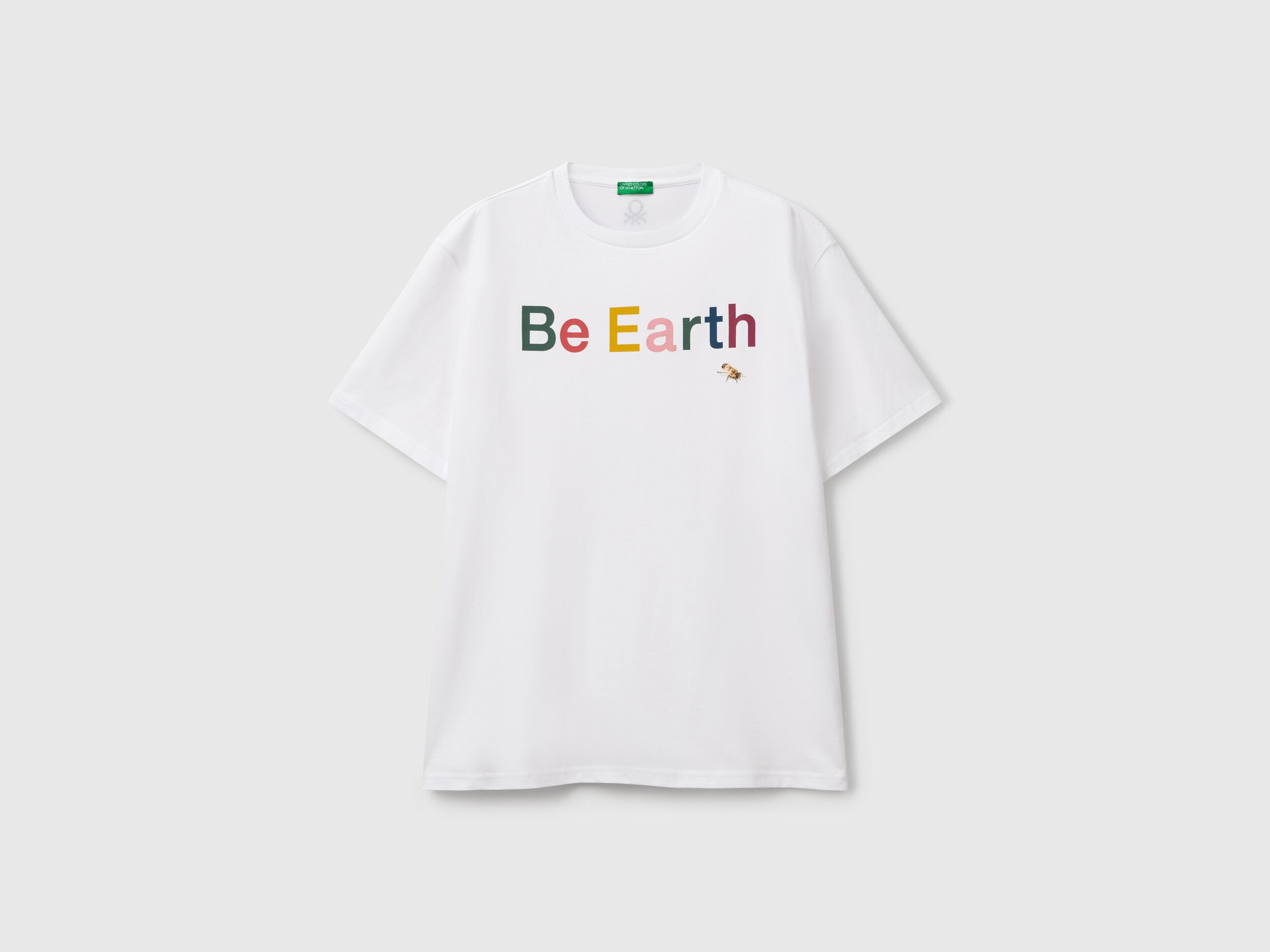 Benetton_T-Shirt with Photographic Print_3BL0U10AG_902_03
