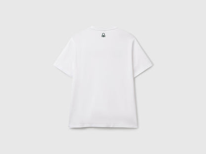 Benetton_T-Shirt with Photographic Print_3BL0U10AG_902_04