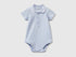 Benetton Sky Blue New Born Polo Onesie in Organic Cotton SKU: 3CDIAB00X_081 Image 01