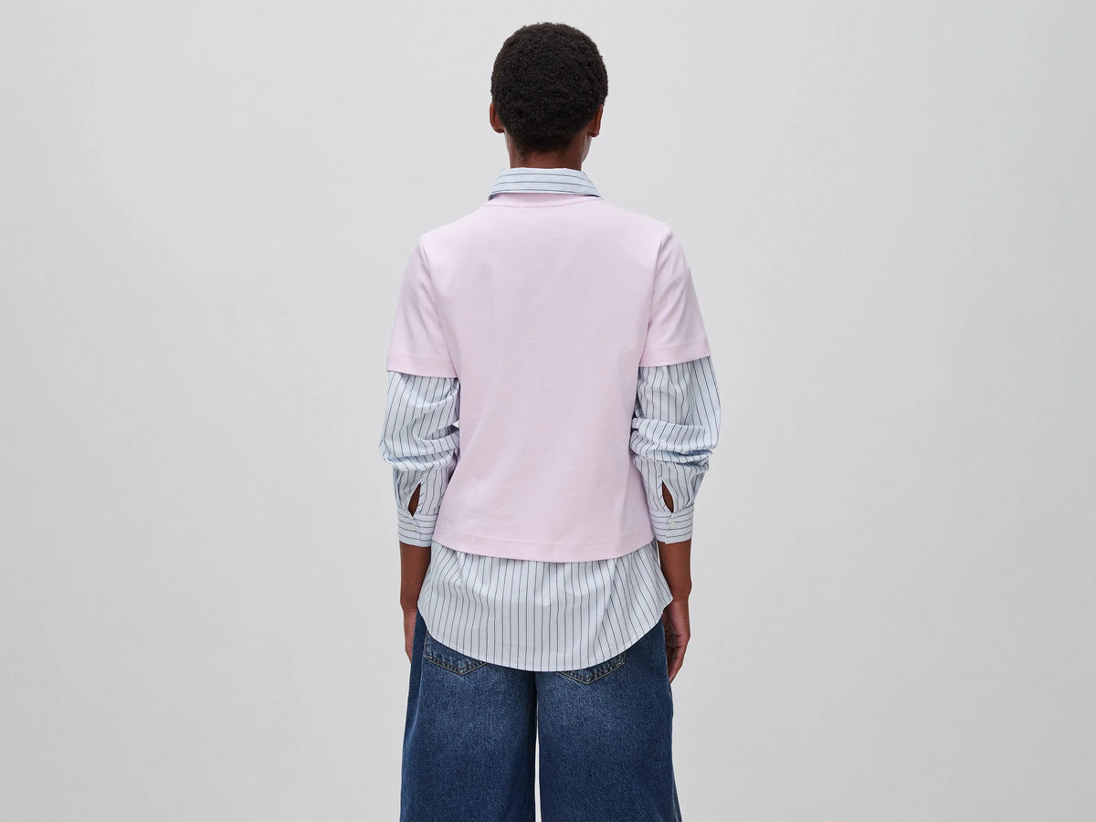 Benetton Soft Pink Women Boxy Fit T-Shirt with Print SKU: 3DCJD10DI_0A8 Image 02