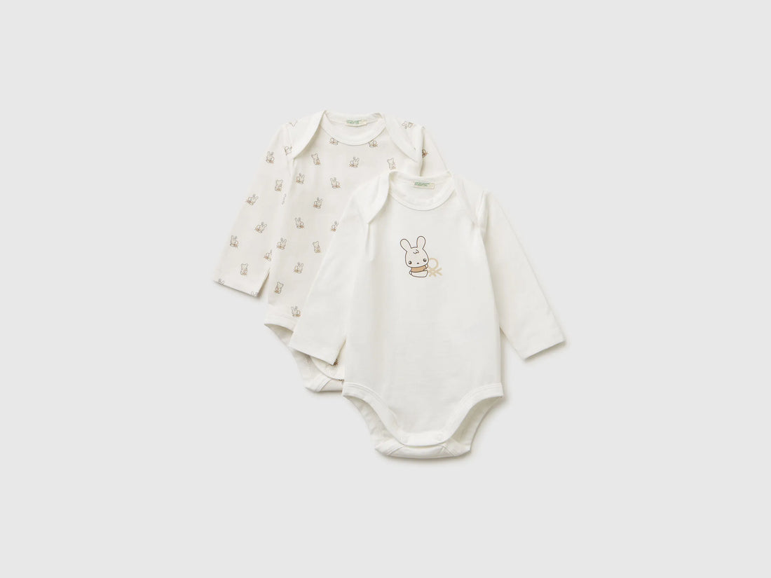 Benetton_Creamy White_Two Long Sleeve Ribbed Knit Onesies_3DKAAB00U_905_01
