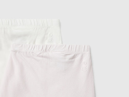 Benetton_Pastel Pink_Two Pairs of Trousers in Cotton_3DKAAF02H_901_03
