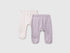 Benetton_Violet_Two Pairs of Trousers in Cotton_3DKAAF02H_902_01