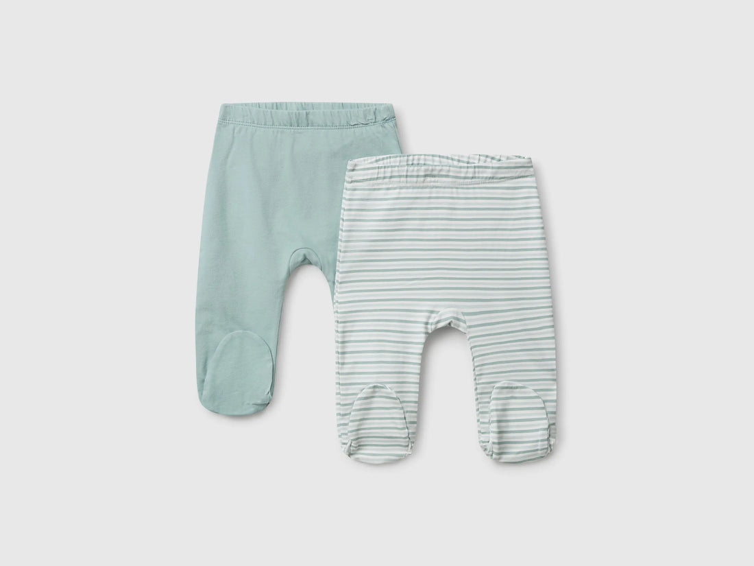 Benetton_Aqua_Two Pairs of Trousers in Cotton_3DKAAF02H_904_01