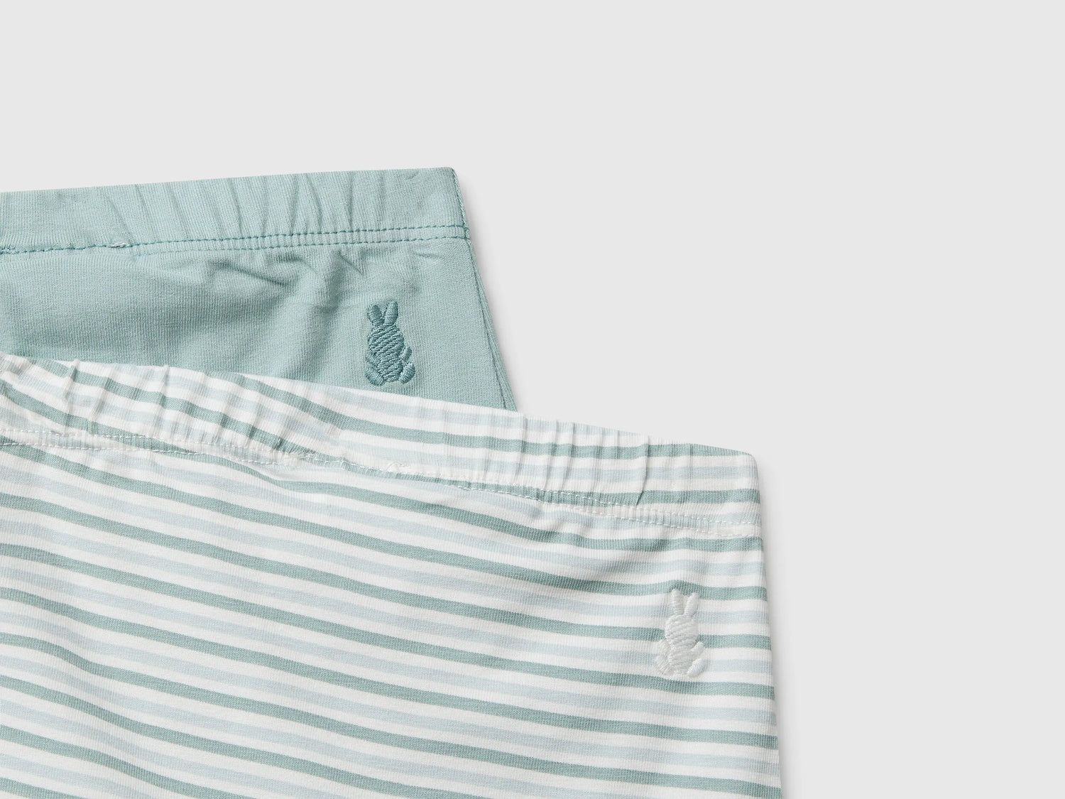 Benetton_Aqua_Two Pairs of Trousers in Cotton_3DKAAF02H_904_03