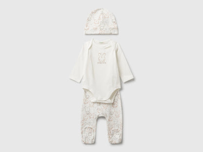 Benetton_Creamy White_Stretch Cotton Outfit_3DKAAK01C_901_01