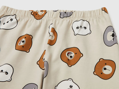 Benetton_Light Gray_Pyjamas with Animal Print_3DKE0P09P_506_03