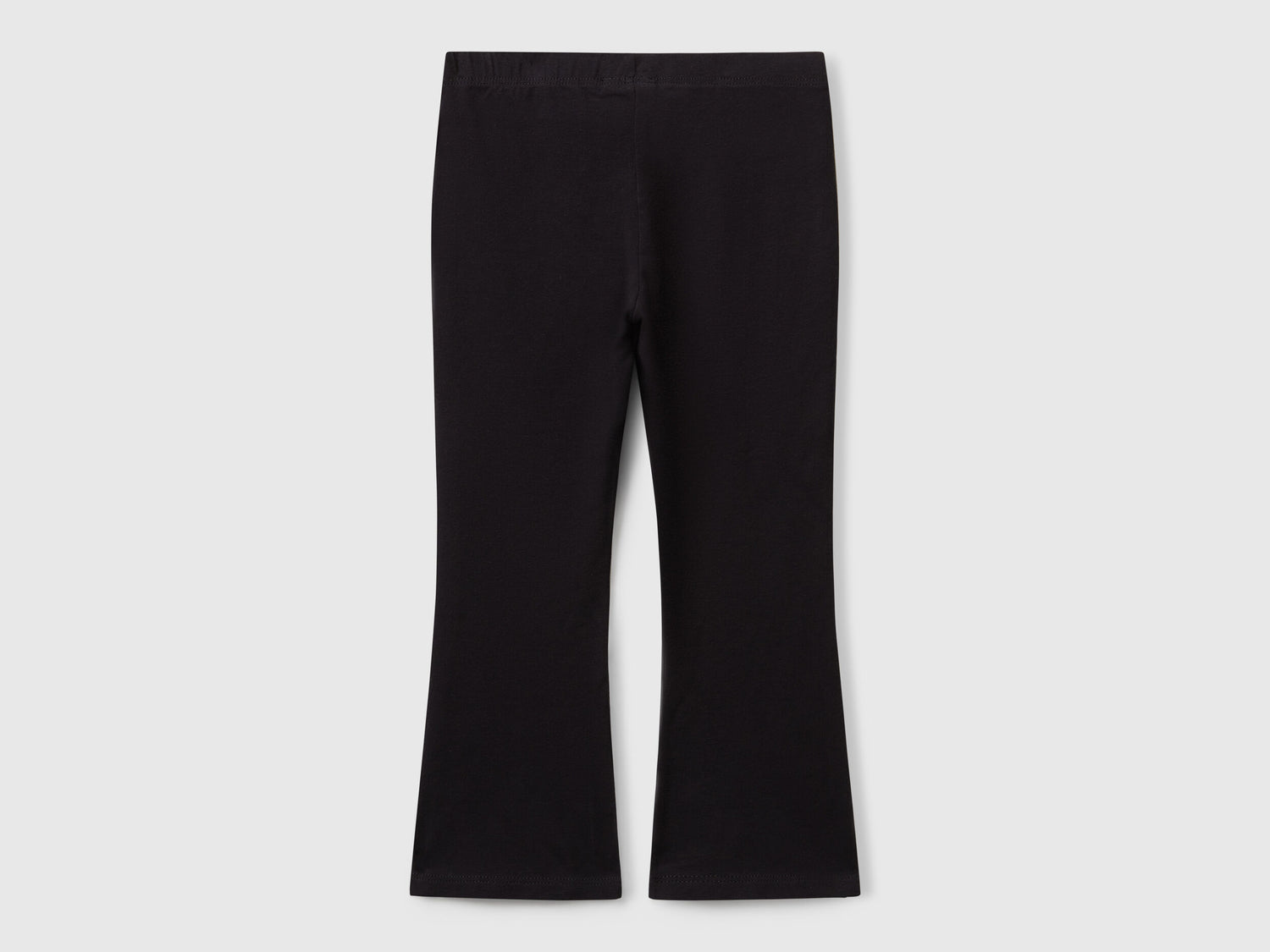 Benetton_Black_Flared Leggings in Stretch Cotton_3DKEGF028_100_02