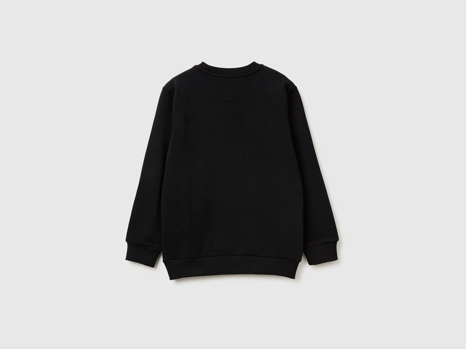 Benetton_Black_Warm Sweatshirt with Logo_3EB5C10R5_100_02