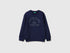 Benetton_Dark Blue_Warm Sweatshirt with Logo_3EB5C10R5_252_01
