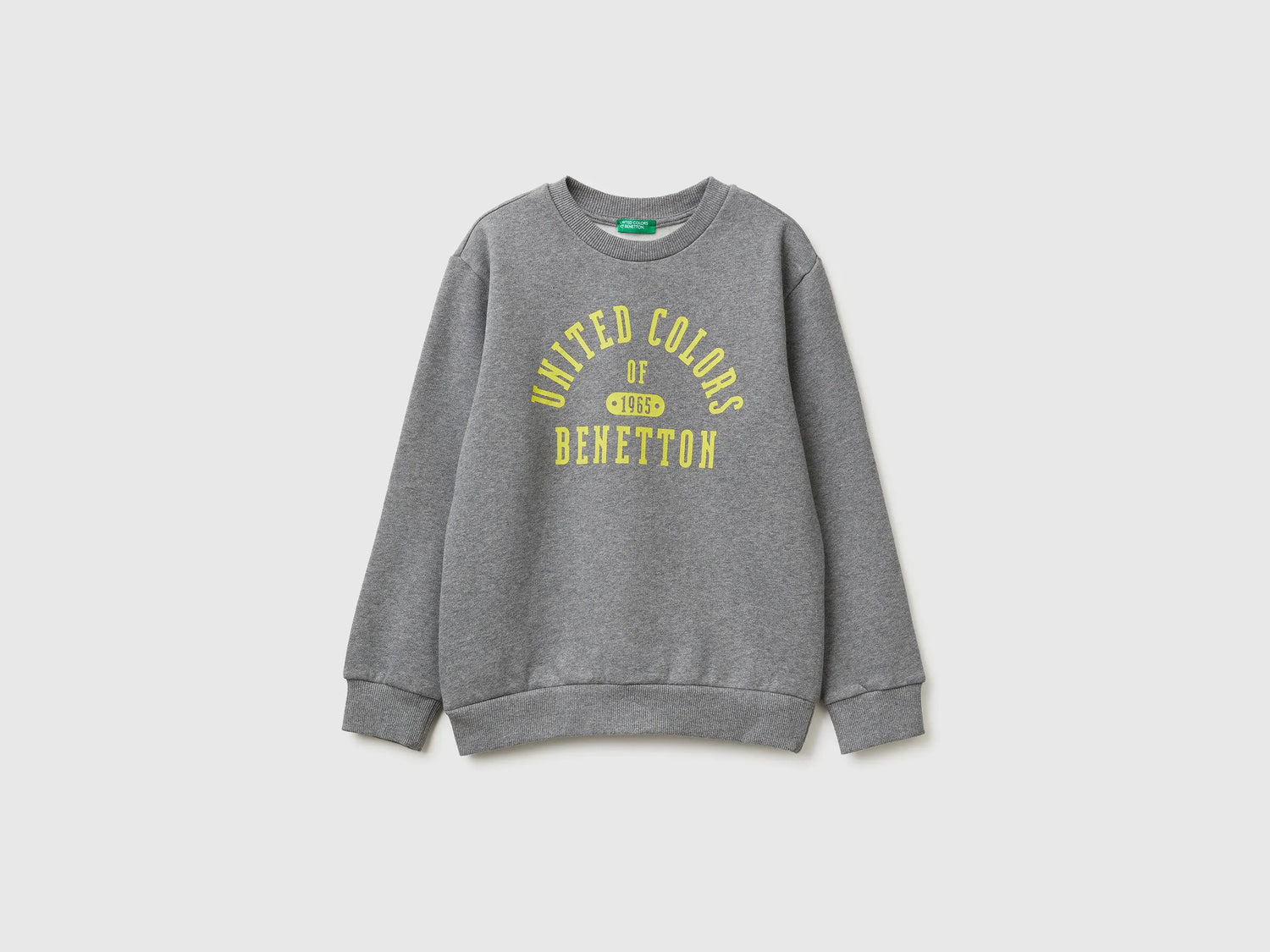 Benetton_Dark Gray_Warm Sweatshirt with Logo_3EB5C10R5_507_01