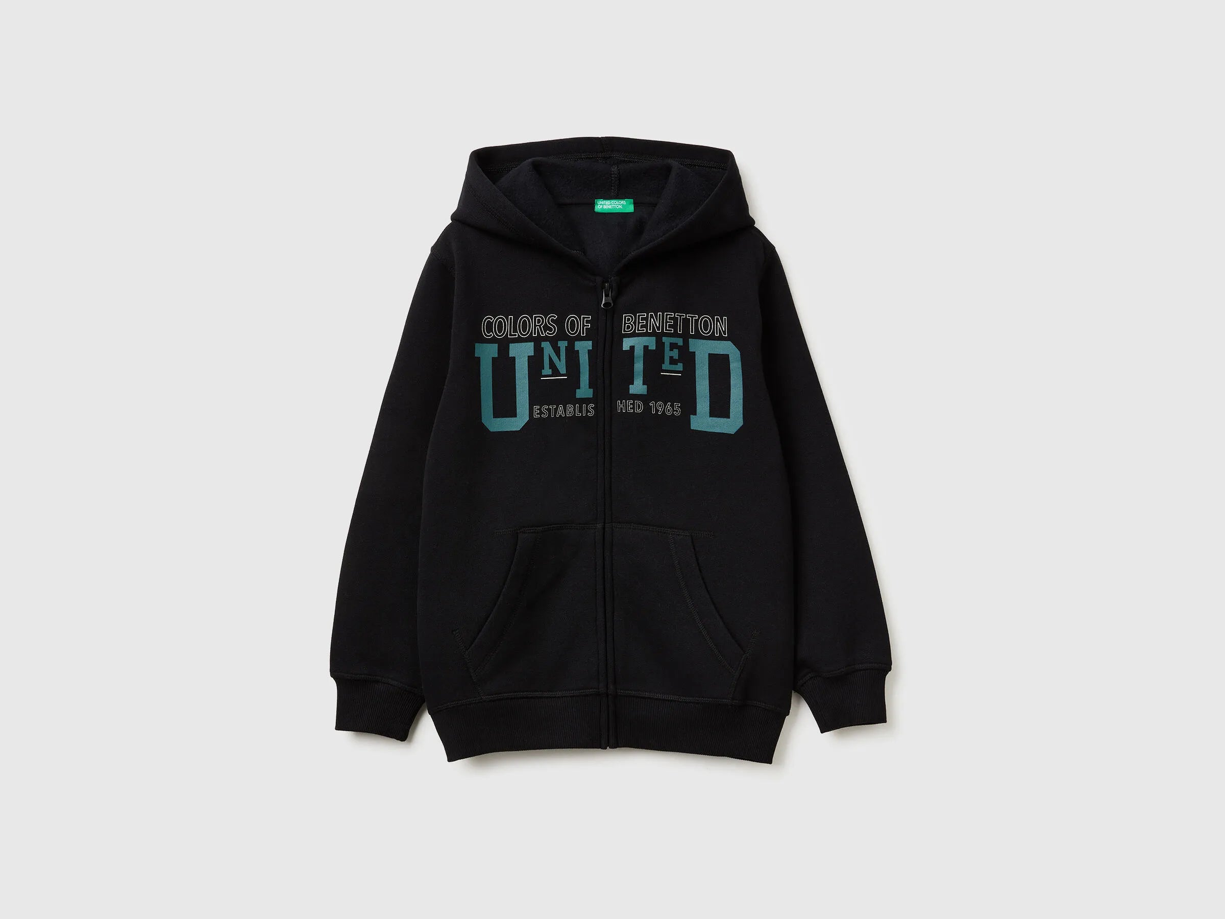 Benetton_Black_Warm Hoodie_3EB5C505L_100_01