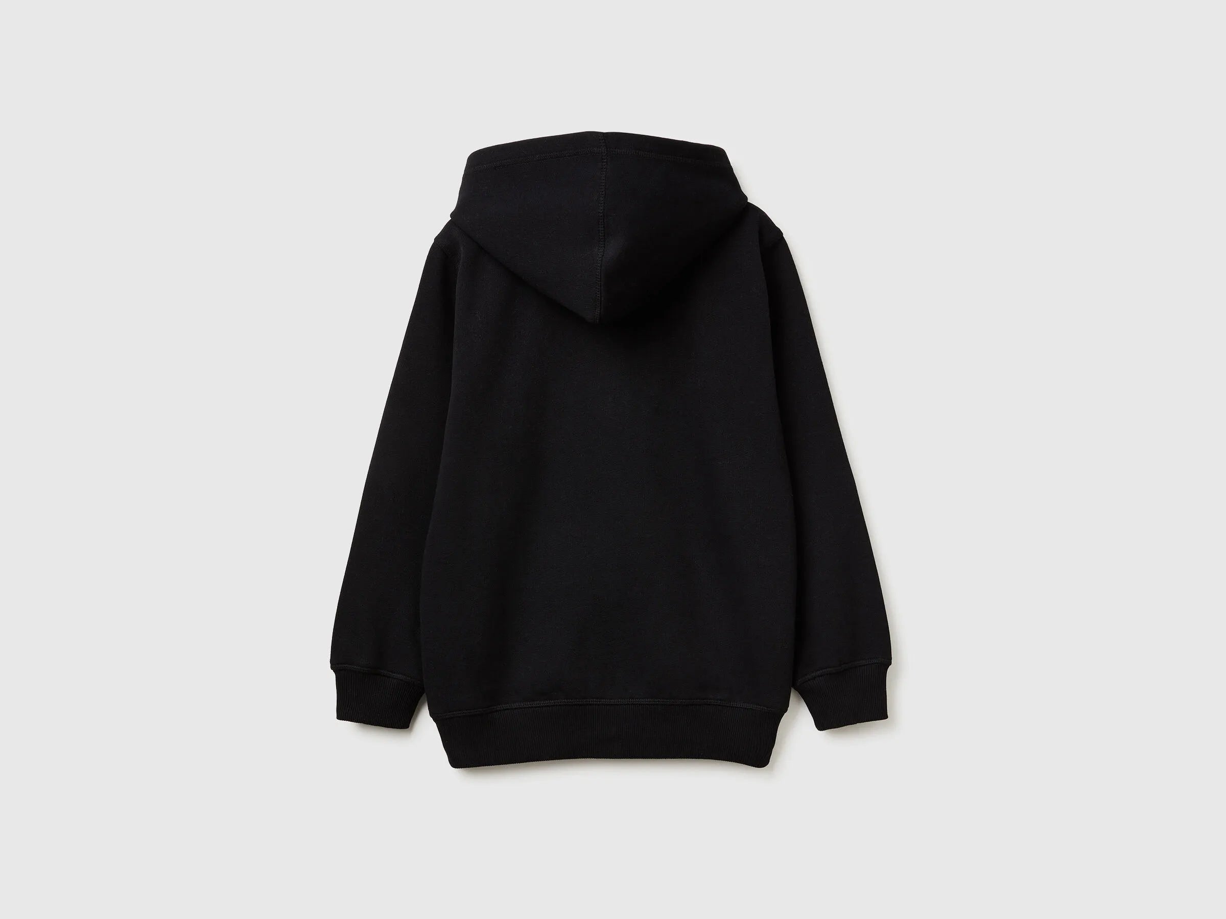 Benetton_Black_Warm Hoodie_3EB5C505L_100_02